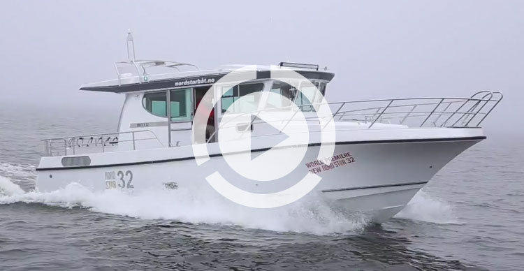 Nord Star 32 Patrol - Новая модель 2015 года, тесты на воде!
