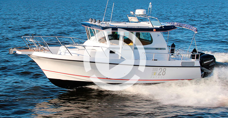 Морской катер Nord Star 28 OB Patrol с подвесными моторами | Катер 2 каюты для путешествий, рыбалки